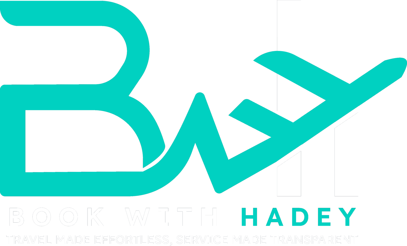 Book with Hadey — flight and travel booking logo