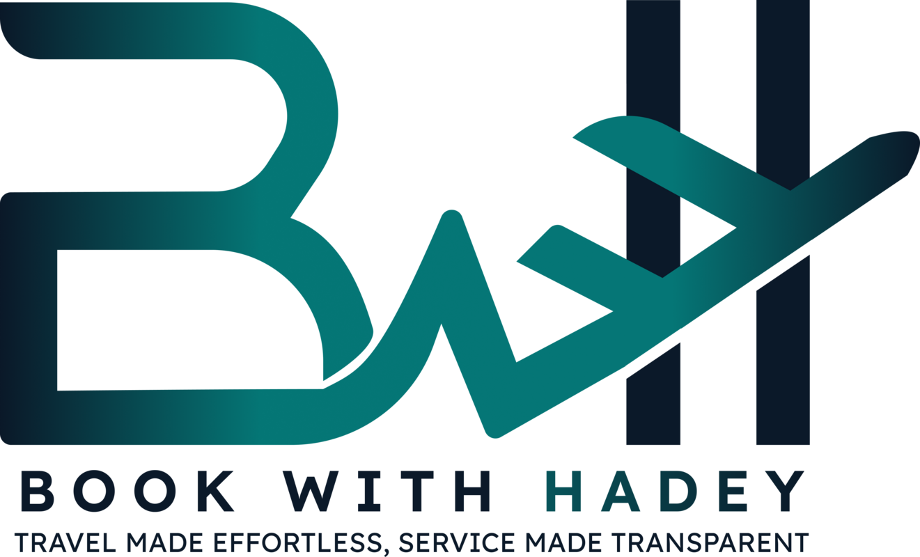 Book with Hadey — flight and travel booking logo